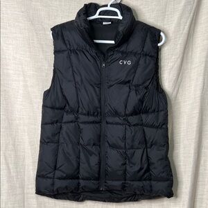 Black Puffer Vest with CVG Logo woman’s 2X